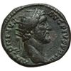 Impero Romano.    Antonino Pio (138-161). Dupondio. D/ Testa radiata a destra. R/ HONORI AVG COS [II