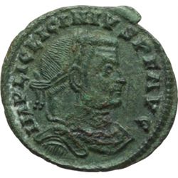Impero Romano.    Licinio I (308-324). Follis, Siscia. D/ IMP LIC LICINIVS  PF AVG. Busto laureato, 