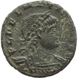 Impero Romano.    Delmazio (335-337). AE 15mm. Alexandria. D/ FL DELMATIVS NOB C. Busto laureato e c