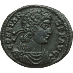 Impero Romano.    Costante (337-350). AE 16, Siscia. D/ CONSTANS PF AVG. Busto diademato, drappeggia