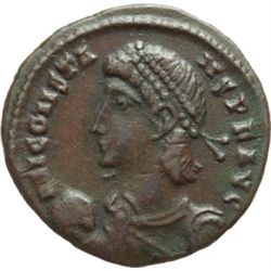 Impero Romano.    Costante (337-350). Follis, Alexandria. D/ DN CONSTANS PF AVG. Busto diademato, dr