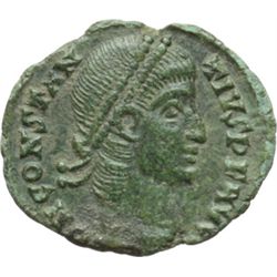 Impero Romano.    Costanzo II (337-361). AE 13-15 mm. Cyzico. D/ Testa diademata a destra. R/ VOT XX