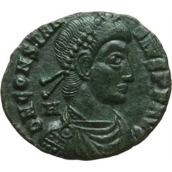Impero Romano.    Costanzo II (337-361). AE 20 mm. Siscia. D/ DN CONSTANTIVS PF AVG. Busto diademato
