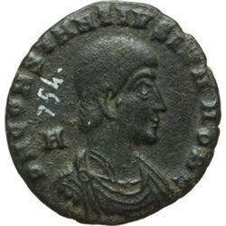 Impero Romano.    Costanzo Gallo (351-354). AE 20 mm. Siscia. D/ Busto a destra. R/ FEL TEMP REPARAT