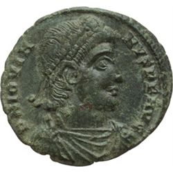 Impero Romano.    Gioviano (363-364). AE 20 mm. Sirmium. D/ DN IOVIANVS PF AVG. Busto diademato a de
