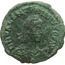 Impero Romano.    Valentiniano II (375-392). AE 24 mm. Roma. D/ Busto diademato e corazzato a destra