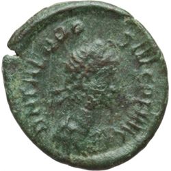 Impero Romano.    Teodosio I (379-395). AE 14 mm. Cyzicus. D/ Busto diademato a destra. R/ VOT / X /