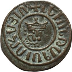 Oriente Latino.   Armenia. Levon I (1198-1219). Tank.    AE. g. 8.40     qSPL.