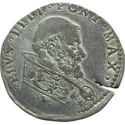 Monete e Medaglie di Zecche Italiane.   Bologna. Pio IV (1559-1565). Bianco.   M. 70. Berm. 1076. AG