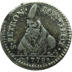 Monete e Medaglie di Zecche Italiane.   Bologna. Pio VI (1775 -1799). 5 baiocchi 1778.   M. 229. AG.