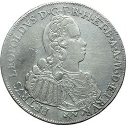 Monete e Medaglie di Zecche Italiane.   Firenze. Pietro Leopoldo di Lorena (1765-1790). Francescone 