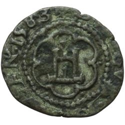 Monete e Medaglie di Zecche Italiane.   Genova. Dogi Biennali (1528-1797). Soldino 1583.   MIR 250/1