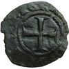Image 2 : Monete e Medaglie di Zecche Italiane.   Messina. Carlo I d'Angiv= (1266-1285). Denaro.   Sp.37. MI. 