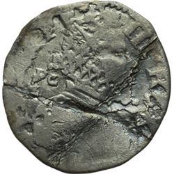 Monete e Medaglie di Zecche Italiane.   Napoli. Filippo III (1598-1621). Carlino 1621.   MIR 211/3. 