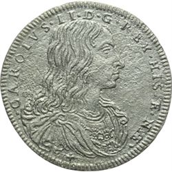 Monete e Medaglie di Zecche Italiane.   Napoli. Carlo II (1674-1700). Carlino 1684.   MIR 301/2. P.R