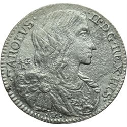 Monete e Medaglie di Zecche Italiane.   Napoli. Carlo II (1674-1700). Carlino 1690.   MIR 302/7. P.R