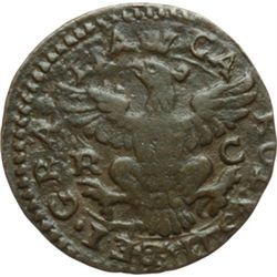 Monete e Medaglie di Zecche Italiane.   Palermo. Carlo II  (1674-1700). Tre piccioli 1700.   SP. 87 