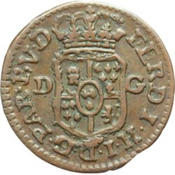 Monete e Medaglie di Zecche Italiane.   Parma. Ferdinando di Borbone (1765-1802). Sesino 1795.   MIR