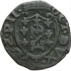 Monete e Medaglie di Zecche Italiane.   Piacenza. Ottavio Farnese (1547-1586). Sesino.   MIR 1131 CN