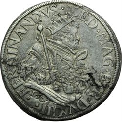 Monete e Medaglie di Zecche Italiane.   Pisa. Ferdinando I (1587-1609). Tallero 1604.   MIR 443/5. D