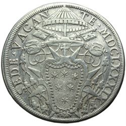 Monete e Medaglie di Zecche Italiane.   Roma. Sede Vacante (1689). Piastra 1689.   M. 3. Dav 4098. A