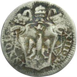 Monete e Medaglie di Zecche Italiane.   Roma. Innocenzo XIII (1721-1724). Mezzo grosso 1725.  R/ SAC