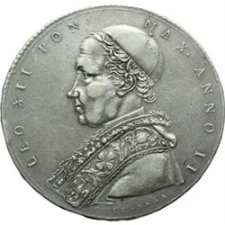 Monete e Medaglie di Zecche Italiane.   Roma. Leone XII (1823 - 1829). Scudo 1825, A II.   Pag. 131.