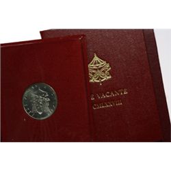 Monete e Medaglie di Zecche Italiane.   Roma. Sede Vacante (1963). Lotto di 3 astucci originali: 500