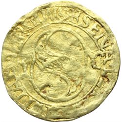 Monete e Medaglie di Zecche Italiane.   Siena. Repubblica (1404-1555). Ducato.   MIR 531/1. AU. g. 3