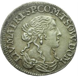 Monete e Medaglie di Zecche Italiane.   Tassarolo. Livia Centurioni Oltremarini (1658-1667). Luigino