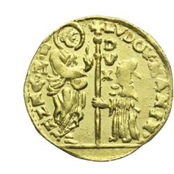 Monete e Medaglie di Zecche Italiane.   Venezia. Ludovico Manin (1789-1797). Zecchino.   Paol.14. AU