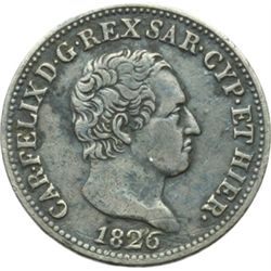 Casa Savoia - Regno di Sardegna - Regno di Italia.  Regno di Sardegna.  Carlo Felice (1821-1831). 50