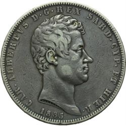 Casa Savoia - Regno di Sardegna - Regno di Italia.  Regno di Sardegna.  Carlo Alberto (1831-1849). 5