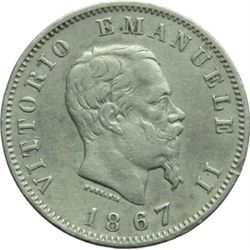 Casa Savoia - Regno di Sardegna - Regno di Italia.  Regno di Italia.  Vittorio Emanuele II  (1861-18