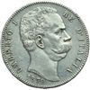 Image 1 : Casa Savoia - Regno di Sardegna - Regno di Italia.  Regno di Italia.  Umberto I (1878-1900). 5 lire 
