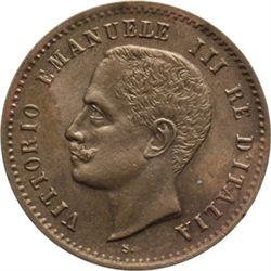 Casa Savoia - Regno di Sardegna - Regno di Italia.  Regno di Italia.  Vittorio Emanuele III (1900-19