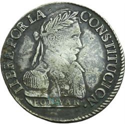 Monete e Medaglie Estere.   Bolivia. Repubblica. 2 soles 1830 JL.   KM 95a. AG. g. 6.70    Bel BB.