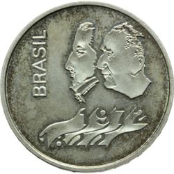 Monete e Medaglie Estere.   Brasile. Repubblica (1889-). 20 cruzerios 1972. 150¬8 anniversario dell'