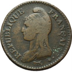 Monete e Medaglie Estere.   Francia. Prima Repubblica (1792-1804). Decime A. VII (1798/1799), A-Pari