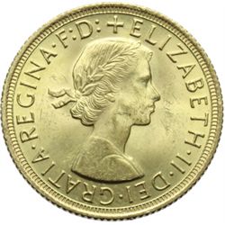 Monete e Medaglie Estere.   Inghilterra. Elisabetta II (dal 1952). Sterlina 1963.   Fr. 417. AU.    