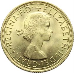 Monete e Medaglie Estere.   Inghilterra. Elisabetta II (dal 1952). Sterlina 1963.   Fr. 417. AU.    