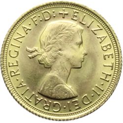 Monete e Medaglie Estere.   Inghilterra. Elisabetta II (dal 1952). Sterlina 1967.   Fr. 417. AU.    