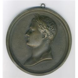 Medaglie Napoleoniche.    Napoleone I (1804-1814). Placchetta uniface.   Bram. 1013. Julius 2349. AE