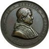 Medaglie Papali.    Pio IX  (1846-1878), Giovanni Mastai Ferretti. Medaglia s.d. per la fine dei lav