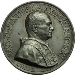 Medaglie Papali.    Pio XI (1922-1939), Achille Ratti. Medaglia annuale, A. XI. Nuova Pinacoteca Vat