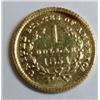 Image 2 : 1851 $1 GOLD  XF