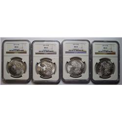 4 1921D Morgan $  NGC63