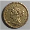 Image 1 : 1846 $2 1/2 GOLD XF scarce date