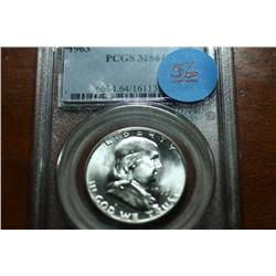 1963 Franklin Half Dollar (PCGS-MS64)