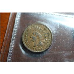 1894 One Cent EF(Extra Fine Details)